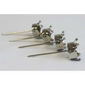 Ezüst leszúrható mécsestartó 4cm 4db 146127749 - Mécsestartó