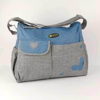 10 fakkos Pelenkázó táska #kék-szürke 30439157