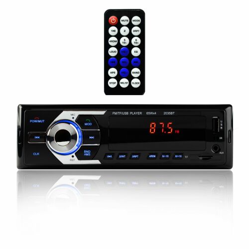 Modern autórádió Bluetooth-szal, MP3, USB, SD támogatással és LCD kijelzővel 