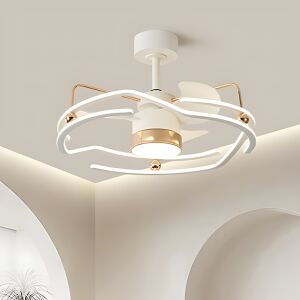 Modern mennyezeti ventilátoros LED lámpa – fényerőszabályozható világítás távirányítóval (BBD) 146138815 - Mennyezeti ventilátor