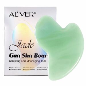 Jade Gua Sha kő arcformáláshoz és masszázshoz 146138926 - Arcmasszírozó