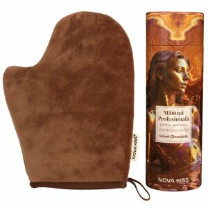 Professzionális önbarnító kesztyű, bársonyos csokoládé NOVA KISS® 146138931 - Barnító krém & olaj