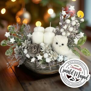 Csináld magad - Hóbagoly téli mese karácsony - Adventi koszorú