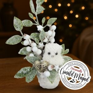 Csináld magad - Hóbagoly téli mese karácsony - Kaspós dísz 146139088 - Karácsony