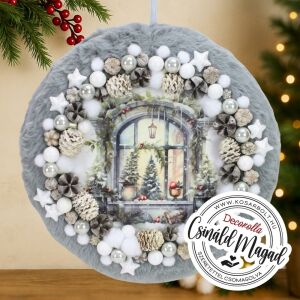 Csináld magad - Pihe-puha karácsonyi fali dísz - Téli ablak 146139113 - Szezonális dekoráció