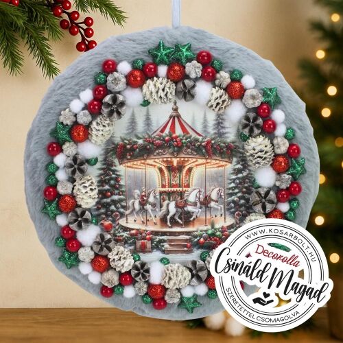 Csináld magad - Pihe-puha karácsonyi fali dísz - Körhinta 146139092