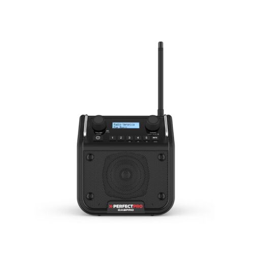 PerfectPro DABPRO Akkus Hordozható Munkarádió 18V - Fekete 146140700