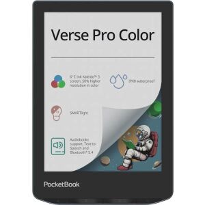 PocketBook Verse Pro Color 6" 16GB E-Book Olvasó - Fekete 146140721 - Pocketbook