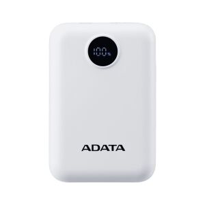 A-Data C100 Powerbank USB-A + Type-C / 10000mAh 20W - Fehér 146140824 - ADATA