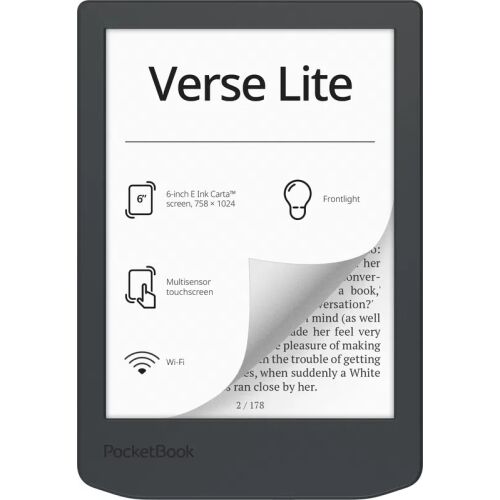 PocketBook Verse Lite 6" 8GB E-Book Olvasó - Midnight Grey 146141071