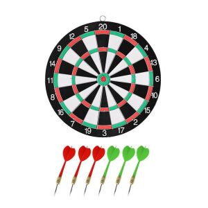 Darts tábla 37cm, kétoldalú (6 db fémhegyű nyíllal) 146144077 - Darts