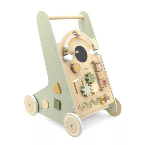 Járásfejlesztő kocsi - pasztell zöld - állatfigurákkal 146144537