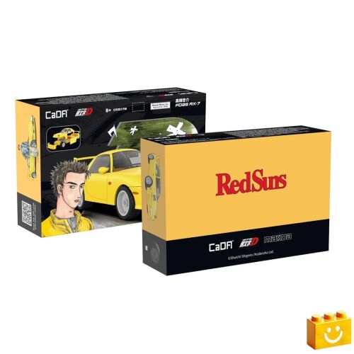 CaDA C55017W - Initial-D Mazda RX7-FD3S sportautó építőjáték - 100% kompatibilis minden más kedvelt márkával