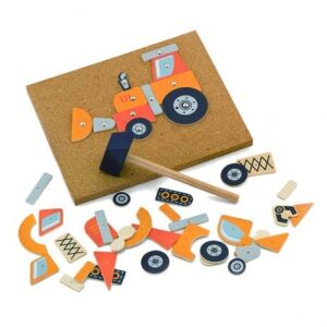 Járműves - kalapáló montázskészítő játék 146145580 - Miniland