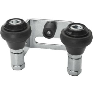 Opritor superior pentru poarta culisanta, profil de 60 mm, doua role de cauciuc, otel galvanizat 146146084 - Sisteme de deschidere a porților