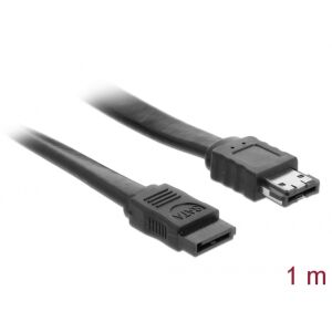 Delock Kábel SATA 3 Gb/s hüvely &gt; eSATA hüvely 1 m fekete (85810) 146153459 - Adatkábel