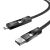 BlitzWolf BW-HDC7 4 az 1-ben USB-C+USB+Lightning kábel, 240W, 1.2m (fekete) 146153879
