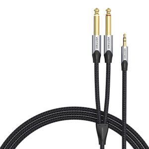 Audiokábel mini jack 3,5 mm-es jack 6,35 mm-es hím Vention BARHL 10m 146154249 - Kábel