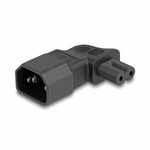 Delock Tápadapter IEC 60320 - C14 - C7, apa / anya, 2,5 A, 90 -ban hajlított (80473)