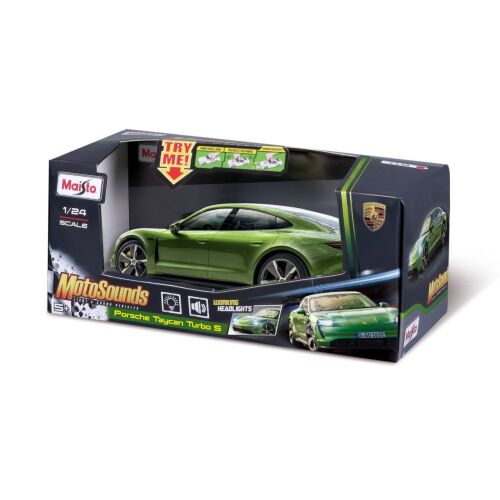 Maisto Autó, Porsche Taycan Turbo S, Hang- és Fénytechnikával, 1:24 Méretarány 146155326