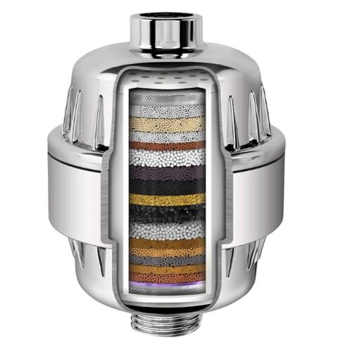 Macvi prémium vízszűrő zuhanyzóhoz, 20 szűrési fokozat, C-vitamin, ezüst, univerzális, 5500 literes 146155484