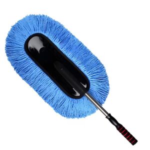 Macvi® mikroszálas autós porszivacs, teleszkópos nyéllel, antisztatikus, ideális por, mennyezet és karosszéria felveréséhez