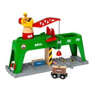 Brio World 33996 konténer emelődaru 146155693 - Vonat, vasúti elem, autópálya