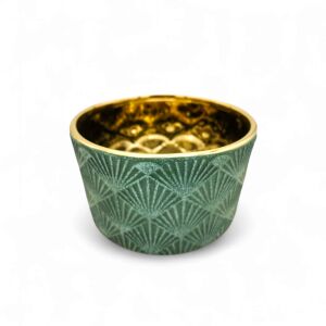 Golden Fan – Kerámia Kaspó Legyezőmintával 146156345 - Kaspó