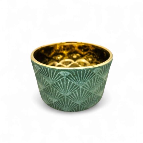 Golden Fan – Kerámia Kaspó Legyezőmintával 146156345