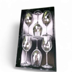 Kristályfény – Elegáns borospohár kézzel díszített kristályokkal 146156414 - Pohár