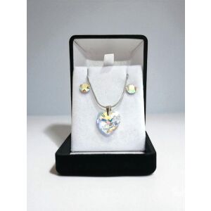 Szivárványfény Szív Medál és Fülbevaló 146156383 - Divat & Öltözködés