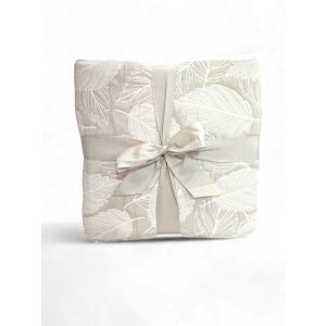 Foglia Beige – Prémium olasz ágytakaró levélmintával, 260x260 cm 146156512 - Dekoráció