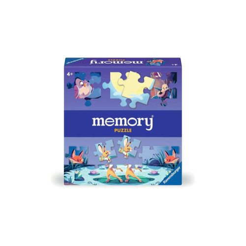 Ravensburger Állatkák memória puzzle doboz, rajzfilm állatokkal és puzzle darabokkal 