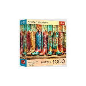 Trefl 1000 db-os puzzle - Színes cowboy csizmák  (99289) 146156769 - Puzzle