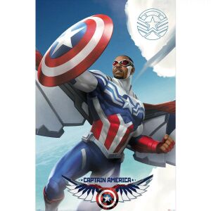 MARVEL (CAPTAIN AMERICA FLYING) MAXI poszter 146157843 - Pyramid