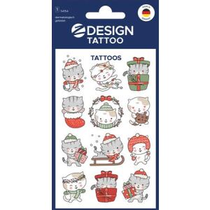 Matrica, tetoválás, 1 ív, 76x120 mm, AVERY ZWECKFORM, "Z-Design No.54154", cica 146158566 - Tetoválás