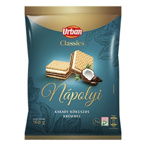Töltött ostya URBAN Classic kakaós-kókuszos 160 g 146158686