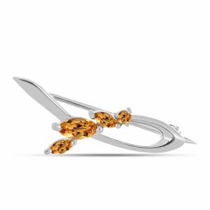 Ezüst Bross "Császársárga" Topázzal, Y62495 146159502 - Női kiegészítő