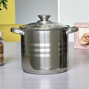 Fazék üveg fedővel, rozsdamentes acél, 9 L, 24 cm 146174088 - Fazék