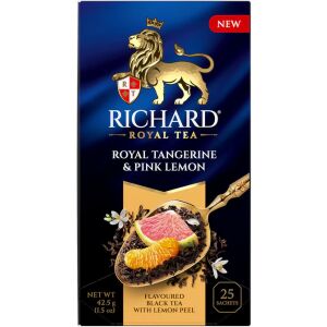 Richard Royal Tangerine & Pink Lemon ízesített fekete tea, 25filter x 1,7g 146174289 - Fekete tea