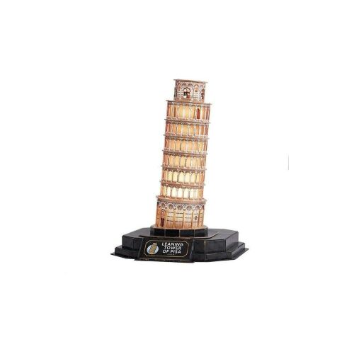 CubicFun: Pisai Ferde Torony 3D-s puzzle LED világítással 42 db-os 146909972 - 3D puzzle