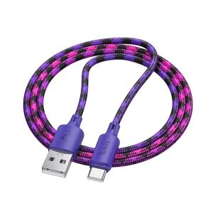 HOCO X116 adatkábel USB - Type-C, cipőfűző, LILA 146175104 - Hoco