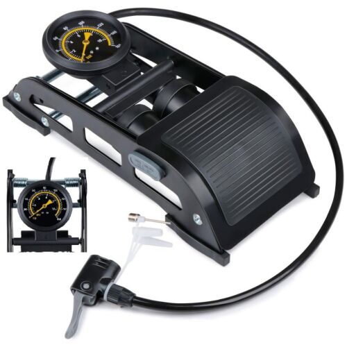 Dunlop 2 Dugattús Lábpumpa Nyomásmérővel, Kerékpárra, Autóra, Gömbre 146177076