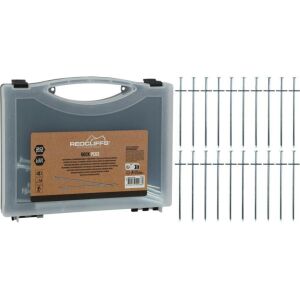 23 Cm-Es Sátorcövek 20 Darabos Fém Készlet Redcliffs Tokban