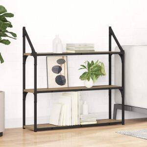 vidaXL Raft de perete Stejar Artizanal 80 x 21 x 78,5 cm Lemn compozit 146182064 - VidaXL Rafturi