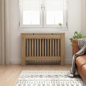 vidaXL Capac pentru radiator Stejar Artizanal 112 x 19 x 81,5 cm 146183214 - Șemineu și sobă