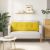 vidaXL Hátpárna Világos sárga 140 x 24 x 50 cm szövet 146183792