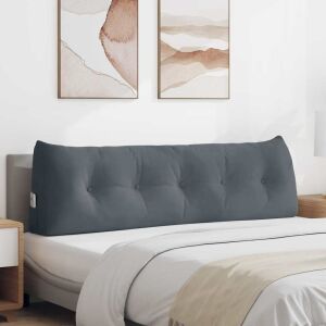 vidaXL Hátpárna Sötétszürke 160 x 24 x 50 cm Bársony 146183974 - Díszpárna