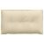 vidaXL Hátpárna Krém 80 x 19 x 50 cm szövet 146184130