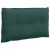 vidaXL Hátpárna Sötétzöld 80 x 50 cm Bársonyos szövet 146184176